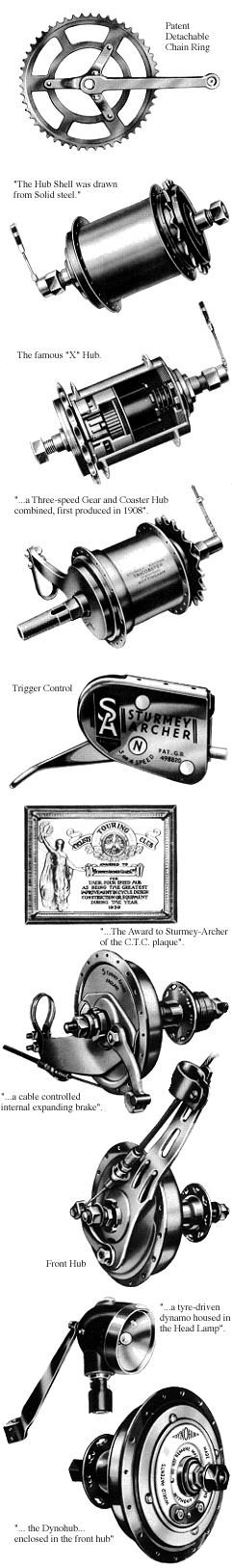 Aus dem 1952er Sturmey-Archer Werbeprospekt