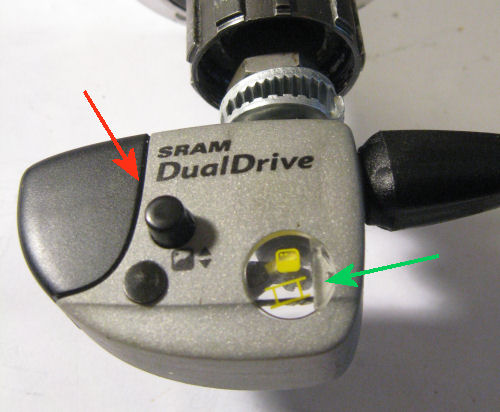 SRAM DualDrive Clickbox Ansicht von oben