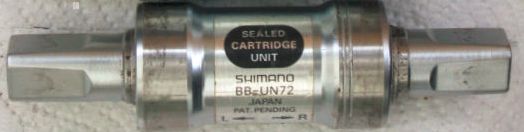 Ein Shimano BB UN-72 ohne Montageringe