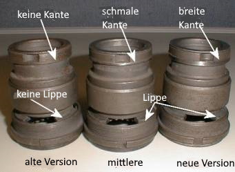 Die drei unterschiedlichen Designs des Planetenkäfigs