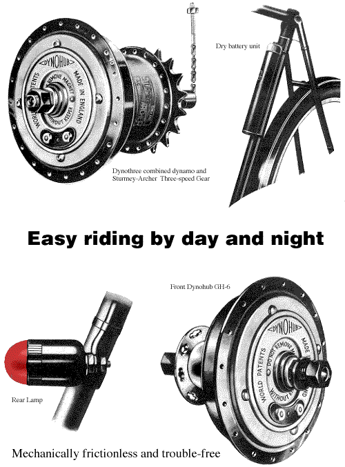 Aus dem 1952er Sturmey-Archer Werbeprospekt