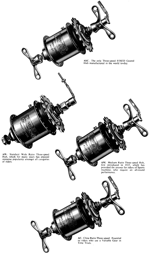 Aus dem 1952er Sturmey-Archer Werbeprospekt